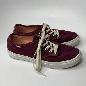 Vans maroon sneakers size 7